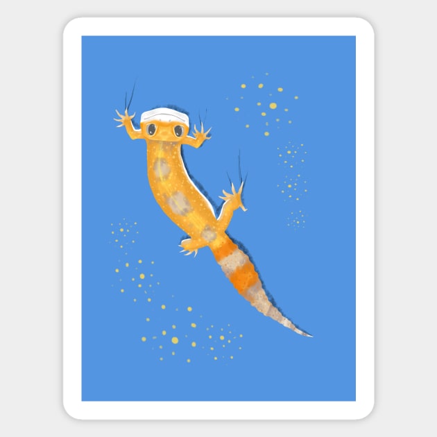 Leopard Gecko Sticker by cosmodevil